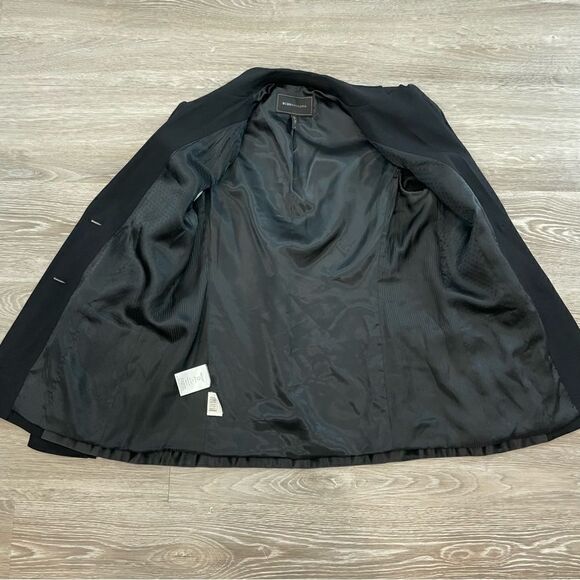 Bcbgmaxazria Black Wool blazer with satin bottom hem - Picture 5 of 15